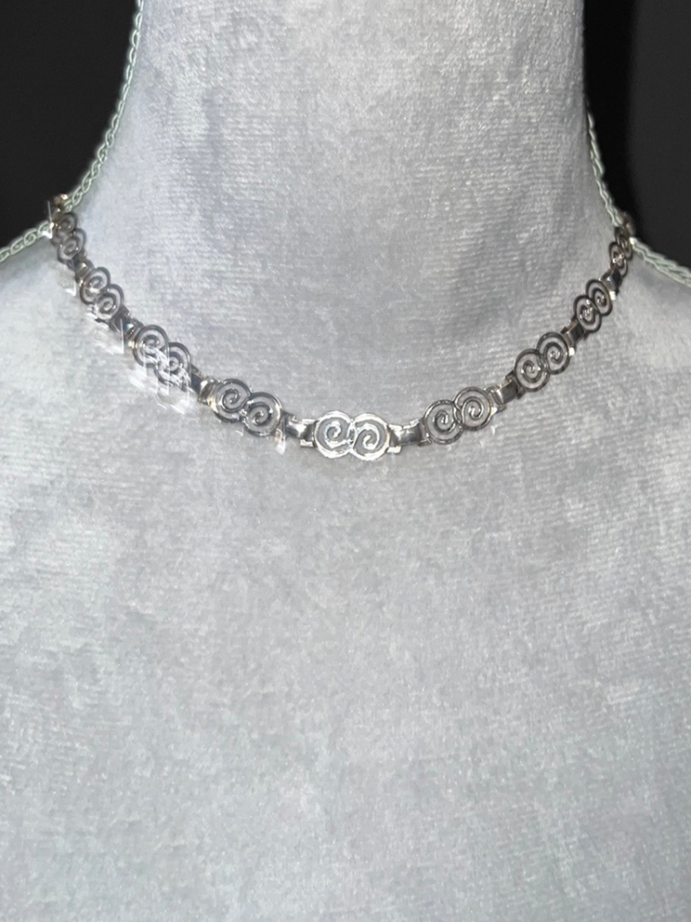 Sterling Silver Swirl Necklace